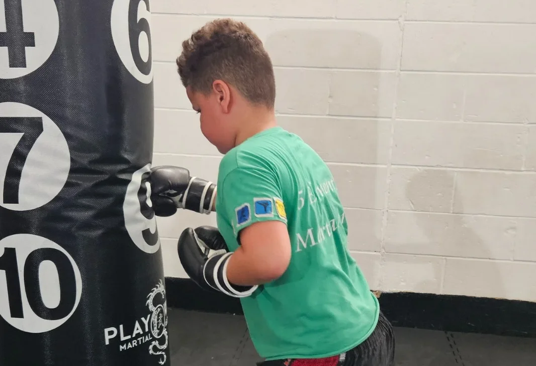 Little Dragons class at 5 Elements Martial Arts, Basildon