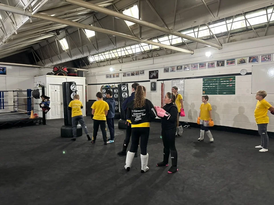 Juniors class at 5 Elements Martial Arts, Basildon