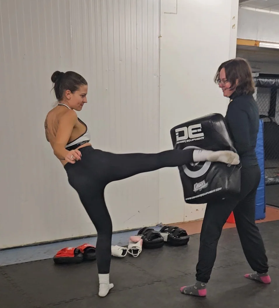 Ladies Kickboxing class at 5 Elements Martial Arts, Basildon